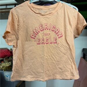 American Eagle Peach Graphic Tee women’s size Medium